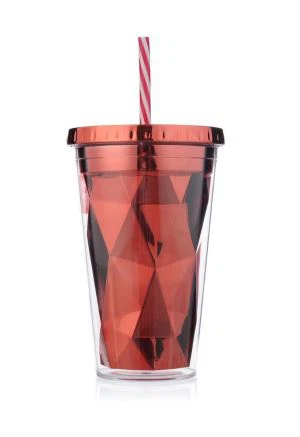 Пластиковая кружка с двойными стенками на 16 унций / 20 унций с цветом внутри